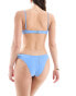 Фото #3 товара Free Society high leg bikini bottom in blue