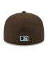 Фото #2 товара Men's Brown, Navy Chicago White Sox Comiskey Park 75th Anniversary Walnut 9FIFTY Fitted Hat
