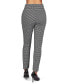 Women's Slim Houndstooth Shaping Leggings Черный, L/XL - фото #2