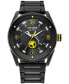 ფოტო #1 პროდუქტის Citizen Men's Eco-Drive Marvel Thor Black Ion-Plated Stainless Steel Bracelet Watch 42mm
