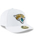 Фото #4 товара Men's White Jacksonville Jaguars Omaha Low Profile 59FIFTY Fitted Hat
