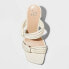 Women's Ania Mule Heels - A New Day Ivory 5.5