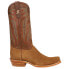 Фото #1 товара R. Watson Boots Rough Out Narrow Square Toe Cowboy Mens Brown Casual Boots RW82