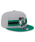 Men's Gray Boston Celtics Chenille Band 9FIFTY Snapback Hat