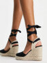 Фото #3 товара schuh Venus closed toe wedge espadrilles in black