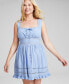 ფოტო #4 პროდუქტის Women's Sleeveless Crochet Trim Dress, Created for Macy's