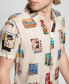 Men's Rayon Post Card Short Sleeve Shirt