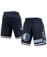 Фото #1 товара Men's Navy Dallas Mavericks Chenille Shorts