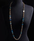 Фото #3 товара Style & Co gold-Tone Mixed Bead Station Strand Necklace, 42" + 3" extender, Created for Macy's