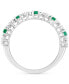 EFFY® Emerald (1-1/20 ct. t.w.) & Diamond (1/20 ct. t.w.) Ring in Sterling Silver (Also in Ruby & Sapphire)