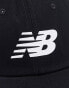 New Balance logo baseball cap in black