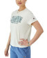 ფოტო #3 პროდუქტის Women's Classic Cotton Crewneck Logo Short-Sleeve T-Shirt