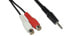 Фото #1 товара InLine Audio cable 2x RCA female / 3.5mm Stereo male 2m