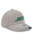 Фото #3 товара Men's Gray New York Jets Wordmark Flight 39THIRTY Flex Hat