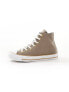 Converse Chuck Taylor All Star twill trainers with gold details in brown