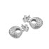 Timeless silver earrings with diamonds Quest Filigree DE657