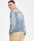 Фото #2 товара Men's Regular Fit Non-Stretch Denim Trucker Jacket