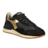 Diadora Equipe Mad Italia Luna Lace Up Womens Black, Gold Sneakers Casual Shoes