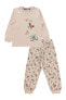 Kız Çocuk PijamaTakımı 2-5 Yaş Pembe Kil