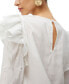 ფოტო #4 პროდუქტის Women's Bilde Embroidered-Sleeve Frilled Top