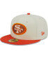 Фото #2 товара Men's Cream, Scarlet San Francisco 49ers City Icon 59FIFTY Fitted Hat