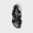 Фото #2 товара Women's Vanessa Harness Sandals - Universal Thread Black 6.5