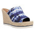 TOMS Monica TieDye Espadrille Womens Blue Casual Sandals 10017896T