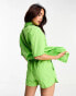 Фото #2 товара Esmee Exclusive beach linen short co-ord in green