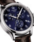 ფოტო #11 პროდუქტის Men's Swiss Chronograph Chrono XL Classic T-Sport Brown Leather Strap Watch 45mm