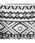 Women's Black & White Geometric Drawstring Shorts