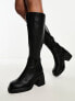Фото #7 товара ALDO Wide Fit Auster mid heel knee boots in black