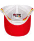 ფოტო #3 პროდუქტის Men's Red, White Kyle Busch Retro Stripe Snapback Adjustable Hat