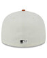 ფოტო #4 პროდუქტის Men's Cream, Orange Los Angeles Dodgers 59FIFTY Fitted Hat