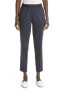 St. John Collection 284299 Straight Leg Sateen Ankle Pants in Navy Size X-Small - фото #2