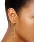 ფოტო #3 პროდუქტის Polished Cylinder Threader Earrings in Sterling Silver, Created by Macy's