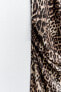 Фото #12 товара Платье с драпировкой и леопардовым принтом ZARA