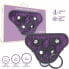 Miley Universal Adjustable Harness with 3 Silicone Rings Purple