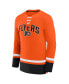 Фото #3 товара Men's Orange Philadelphia Flyers Back Pass Lace-Up Long Sleeve T-shirt