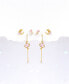 ფოტო #3 პროდუქტის Women's Pink Jupiter Earring Set