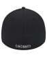 ფოტო #2 პროდუქტის Men's Black Cincinnati Reds Active Dash Mark 39THIRTY Flex Hat