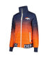 Women's Navy, Orange Denver Broncos Color Block Full-Zip Puffer Jacket