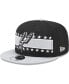 Фото #3 товара Men's Black San Antonio Spurs Banded Stars 9FIFTY Snapback Hat