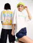 Фото #1 товара ASOS Day Social oversized t-shirt with large rainbow graphic print in white