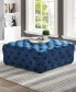 Kelly Square Transitional Fabric Ottoman