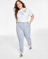 Фото #1 товара Plus Size Pinstripe Hampton Chino Pants, Created for Macy's