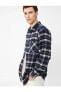 Фото #1 товара Рубашка мужская Koton Классический воротник с деталями кармана и длинными рукавами