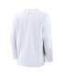 ფოტო #3 პროდუქტის Men's White San Diego Padres Authentic Collection City Connect Player Tri-Blend Performance Pullover Jacket