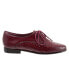 Фото #1 товара Trotters Lizzie T1858-755 Womens Burgundy Narrow Leather Loafer Flats Shoes
