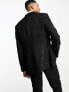 Фото #7 товара ASOS DESIGN slim suit jacket in crosshatch in black