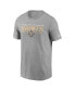 Фото #3 товара Men's Heathered Gray New Orleans Saints Muscle T-shirt